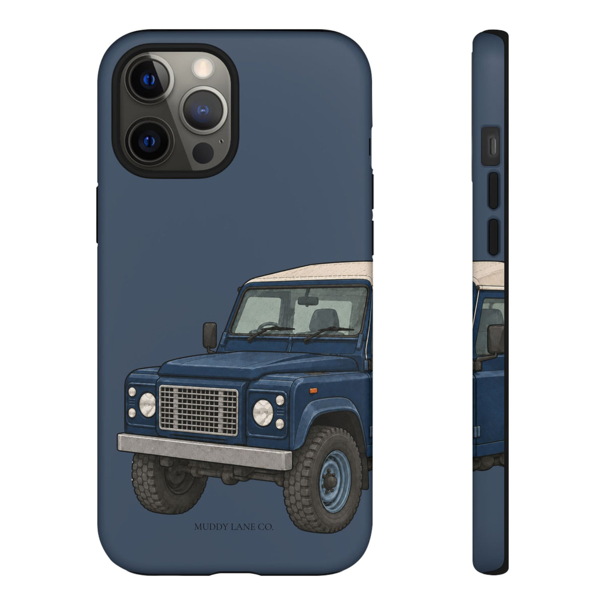 Blue Classic 4x4 Close-Up Tough Phone Case in Deep Navy Matte