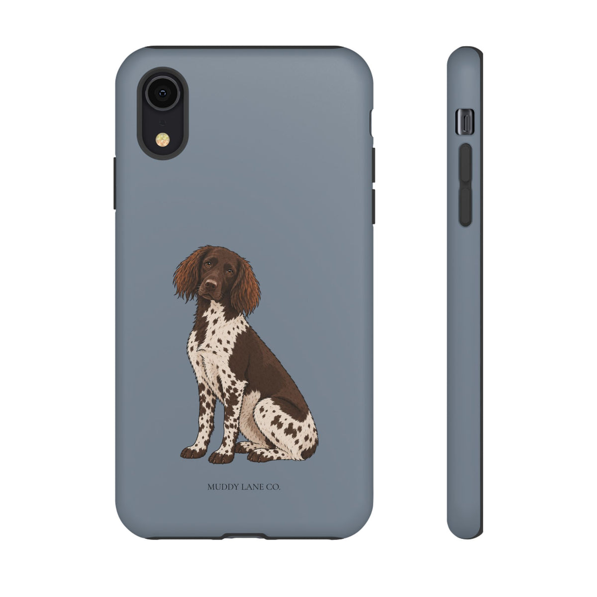 Spaniel phone case in Smoke Blue by Muddy Lane Co, photo 5