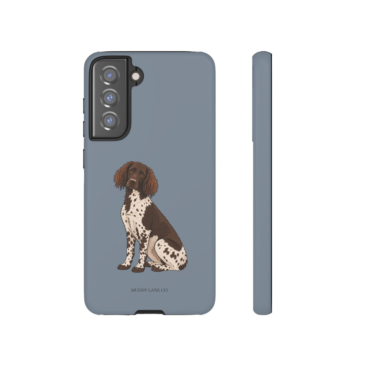 Spaniel Tough Phone Case in Smoke Blue Matte