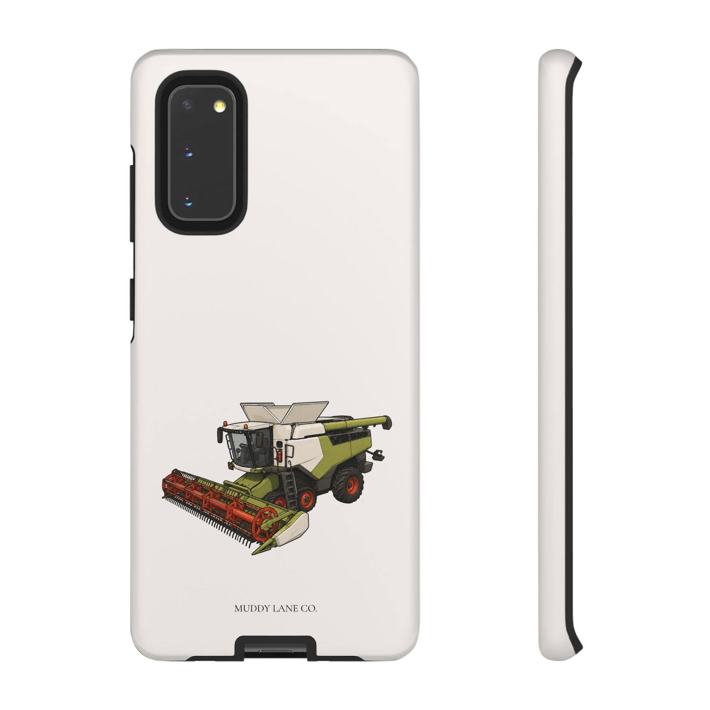 Combine Harvester Tough Phone Case in Warm Cream Matte