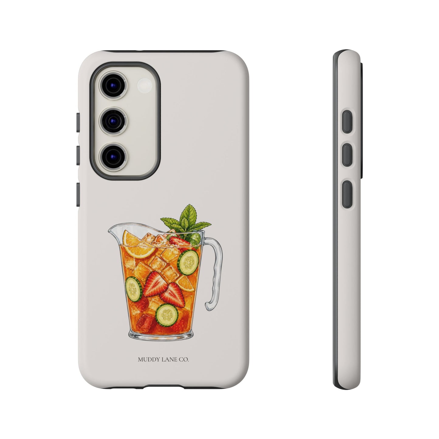 Summer Drink Jug Tough Phone Case in Warm Cream Matte