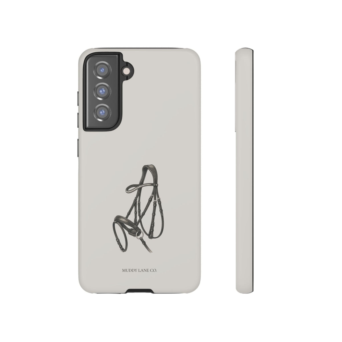 Bridle Tough Phone Case in Soft Grey Matte