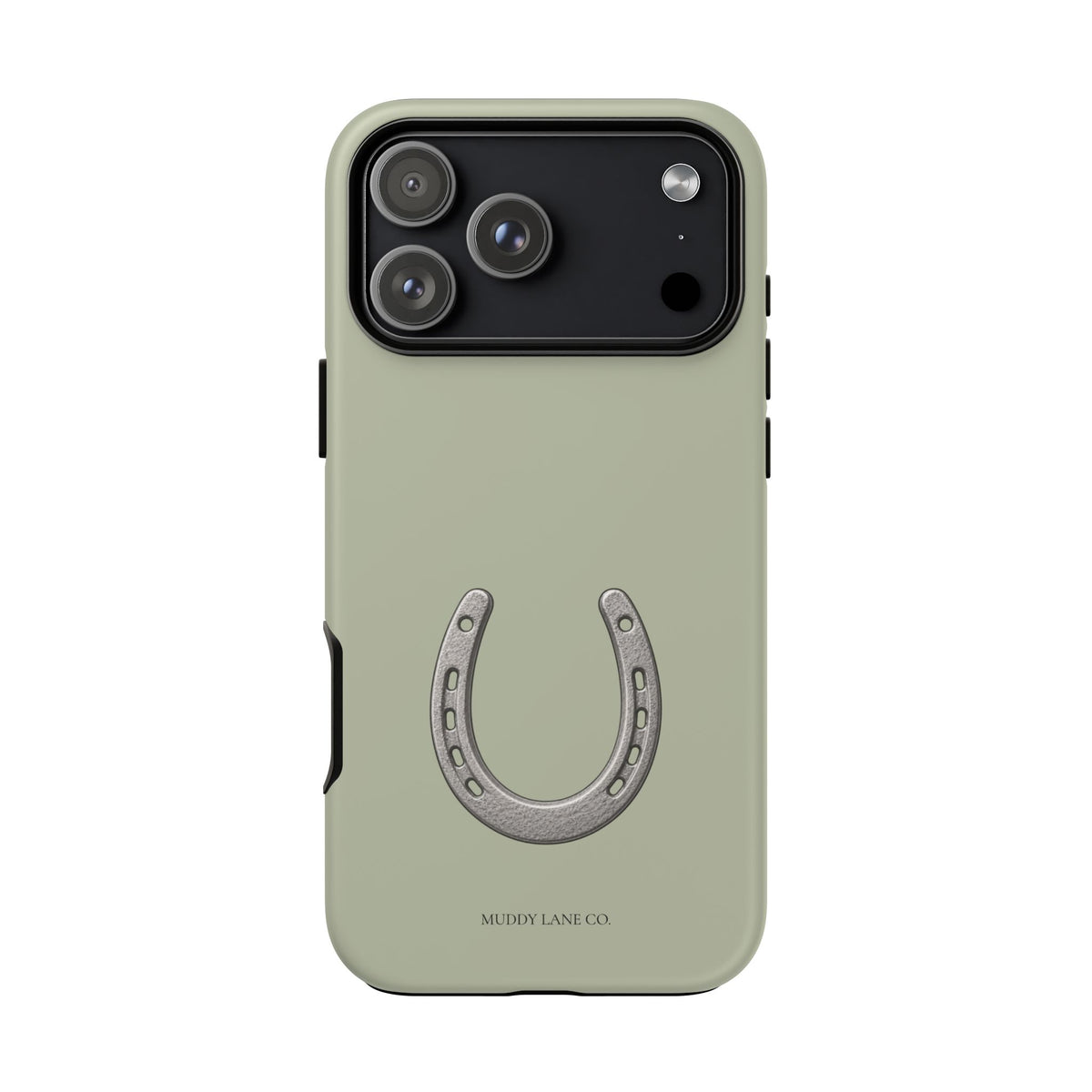 Horseshoe Tough Phone Case in Light Sage Matte