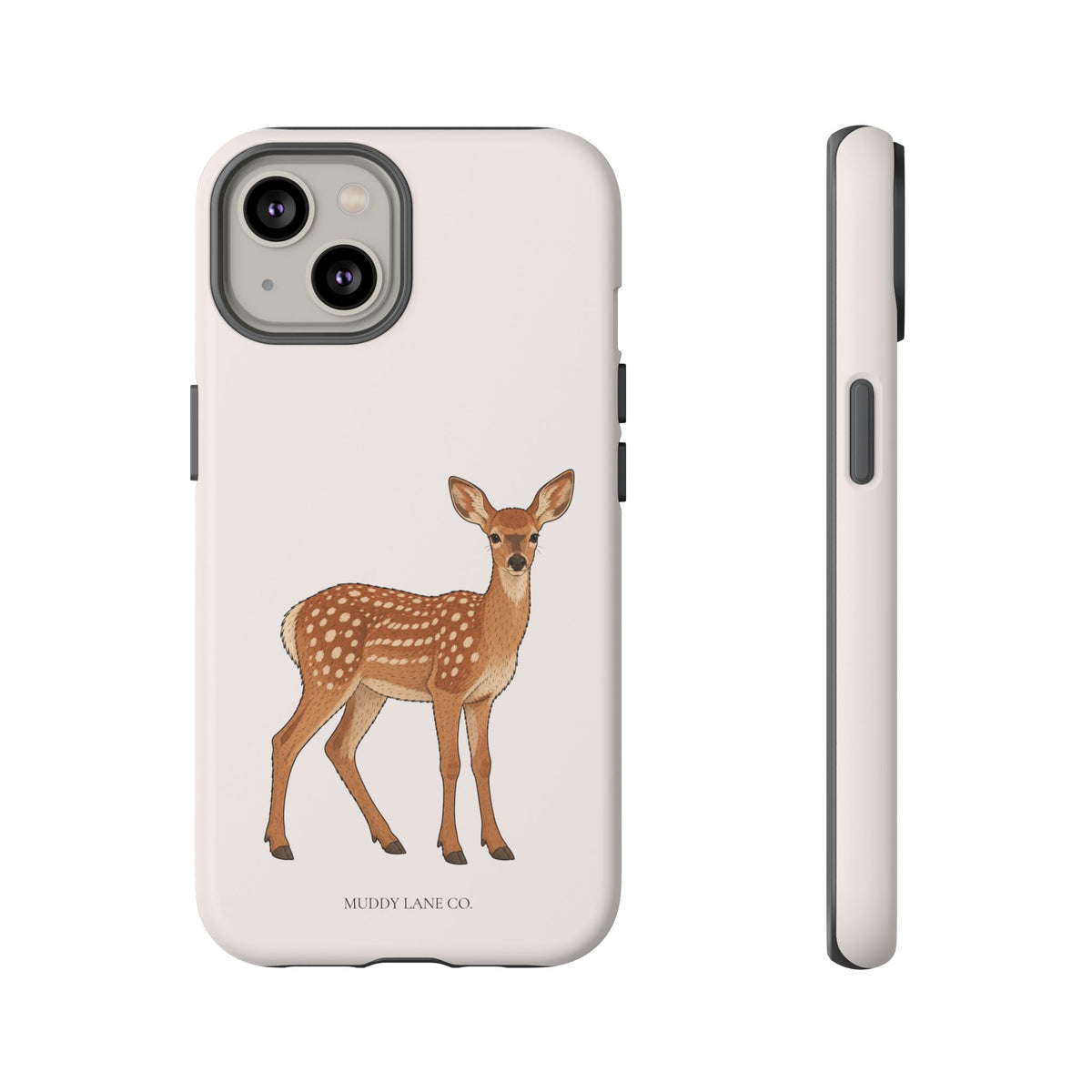 Fawn Tough Phone Case in Warm Cream Matte