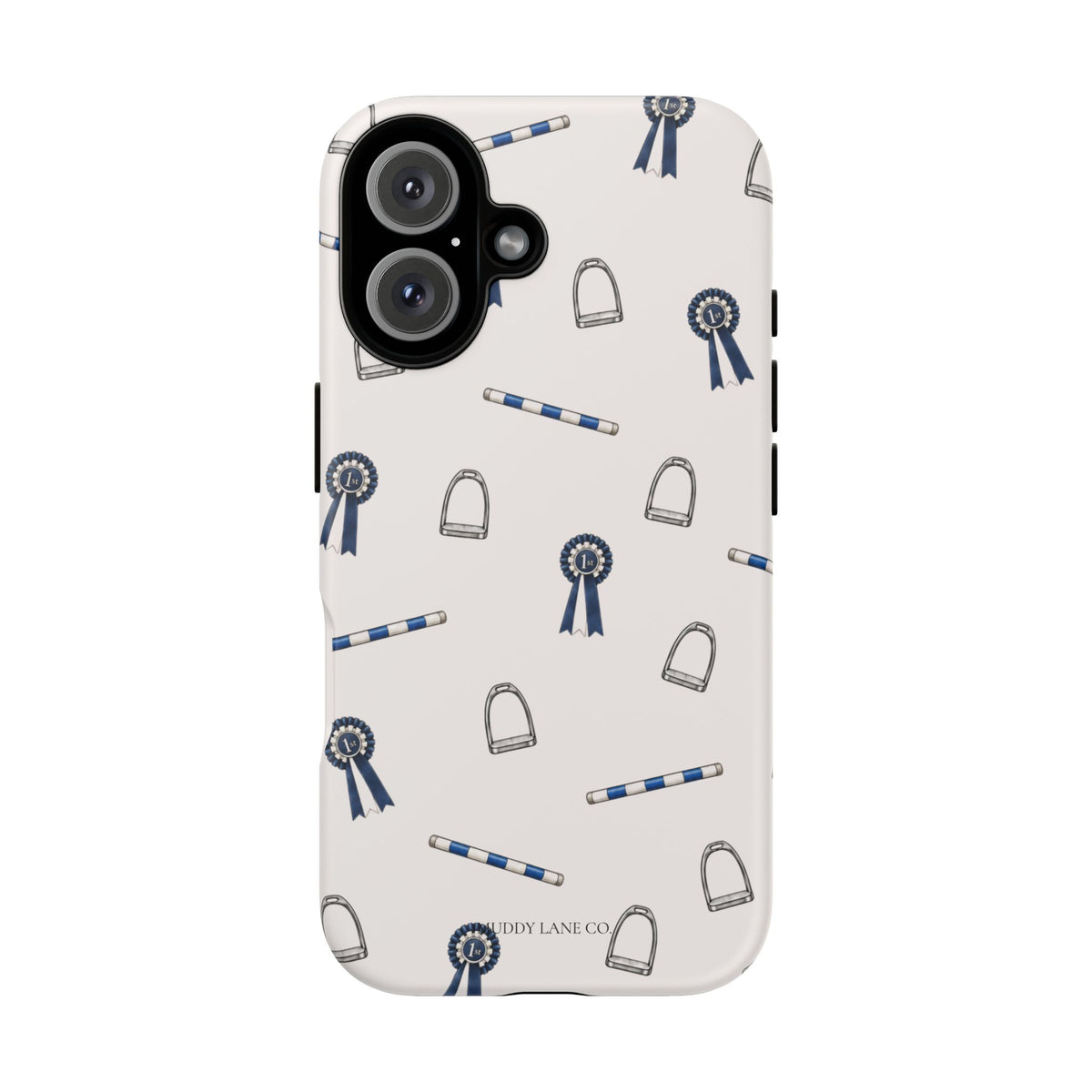 Show Day Pattern Tough Phone Case in Warm Cream Matte