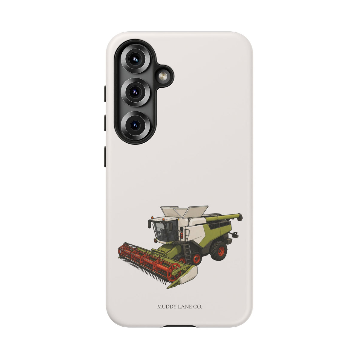Combine Harvester Tough Phone Case in Warm Cream Matte