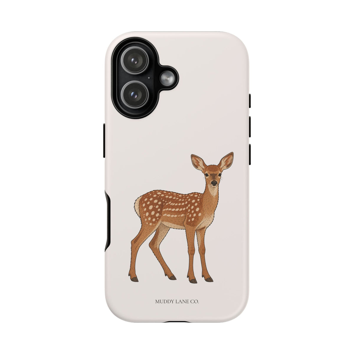 Fawn Tough Phone Case in Warm Cream Matte