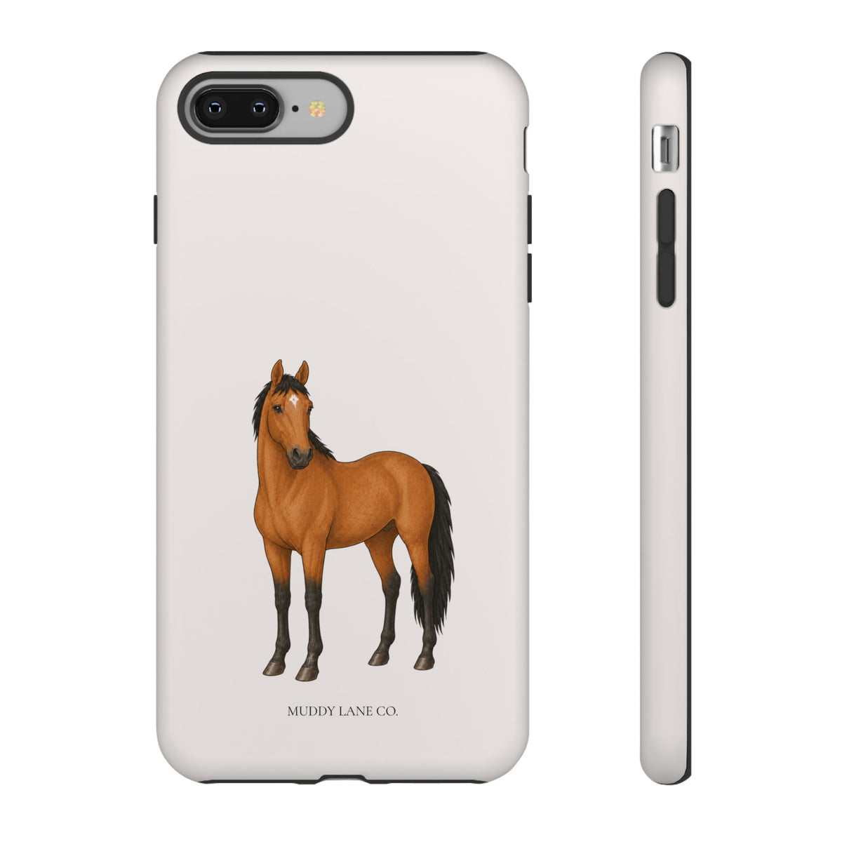 Chestnut Horse phone case in Warm Cream by Muddy Lane Co, photo 3