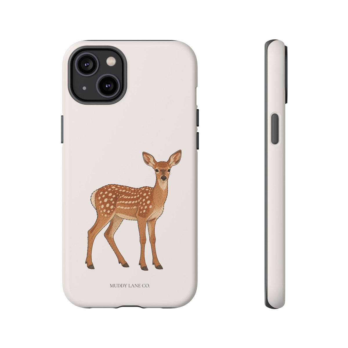 Fawn Tough Phone Case in Warm Cream Matte