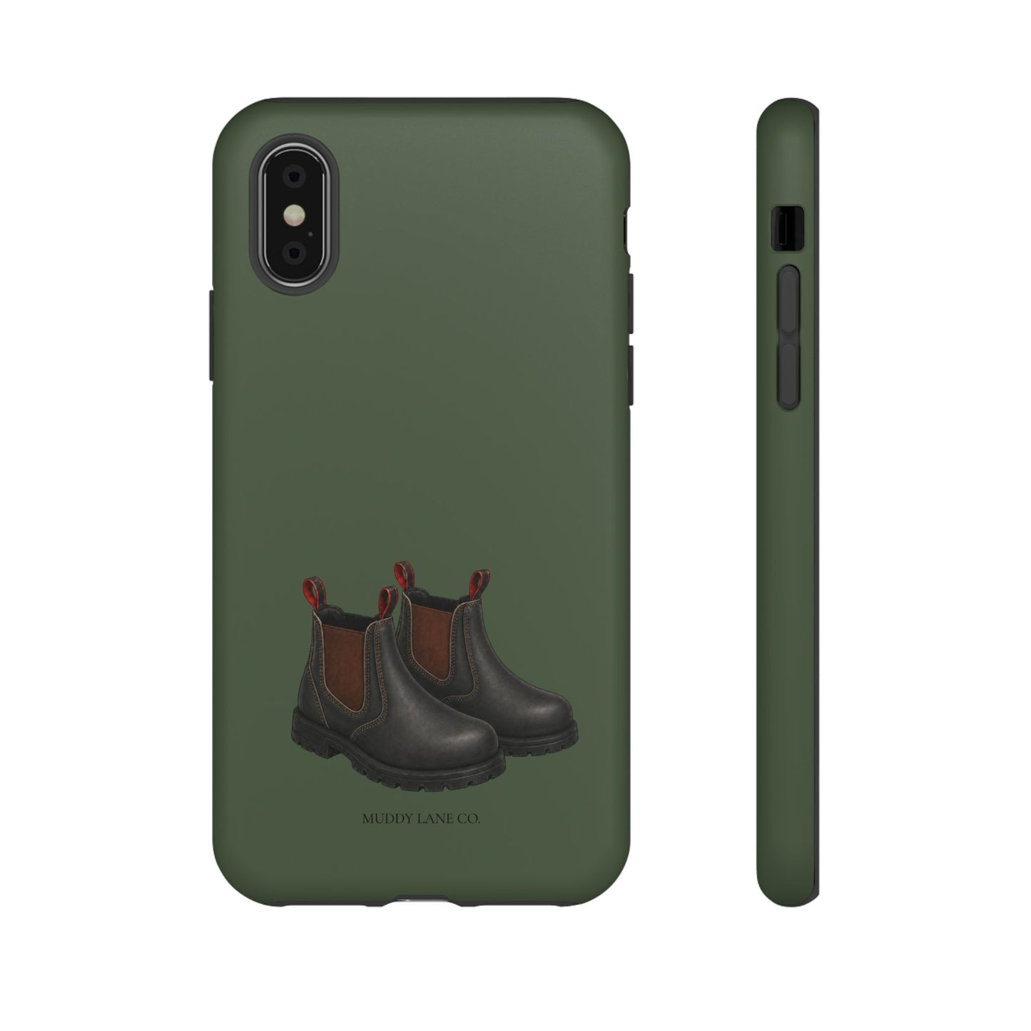 Yard Boots Tough Phone Case in Forest Green Matte