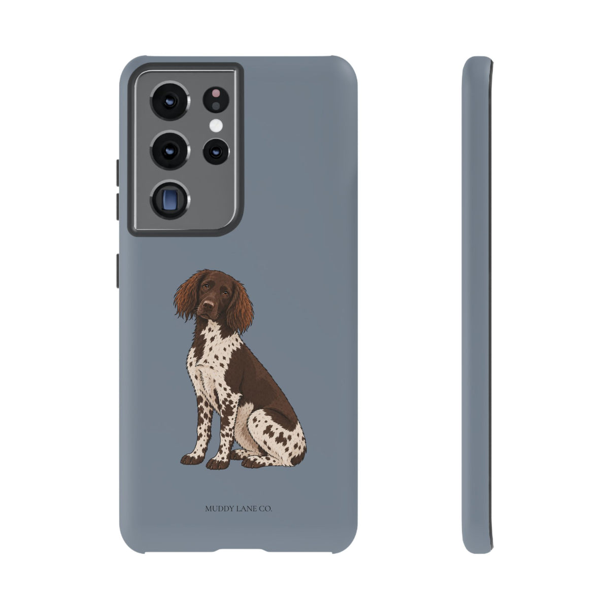 Spaniel Tough Phone Case in Smoke Blue Matte
