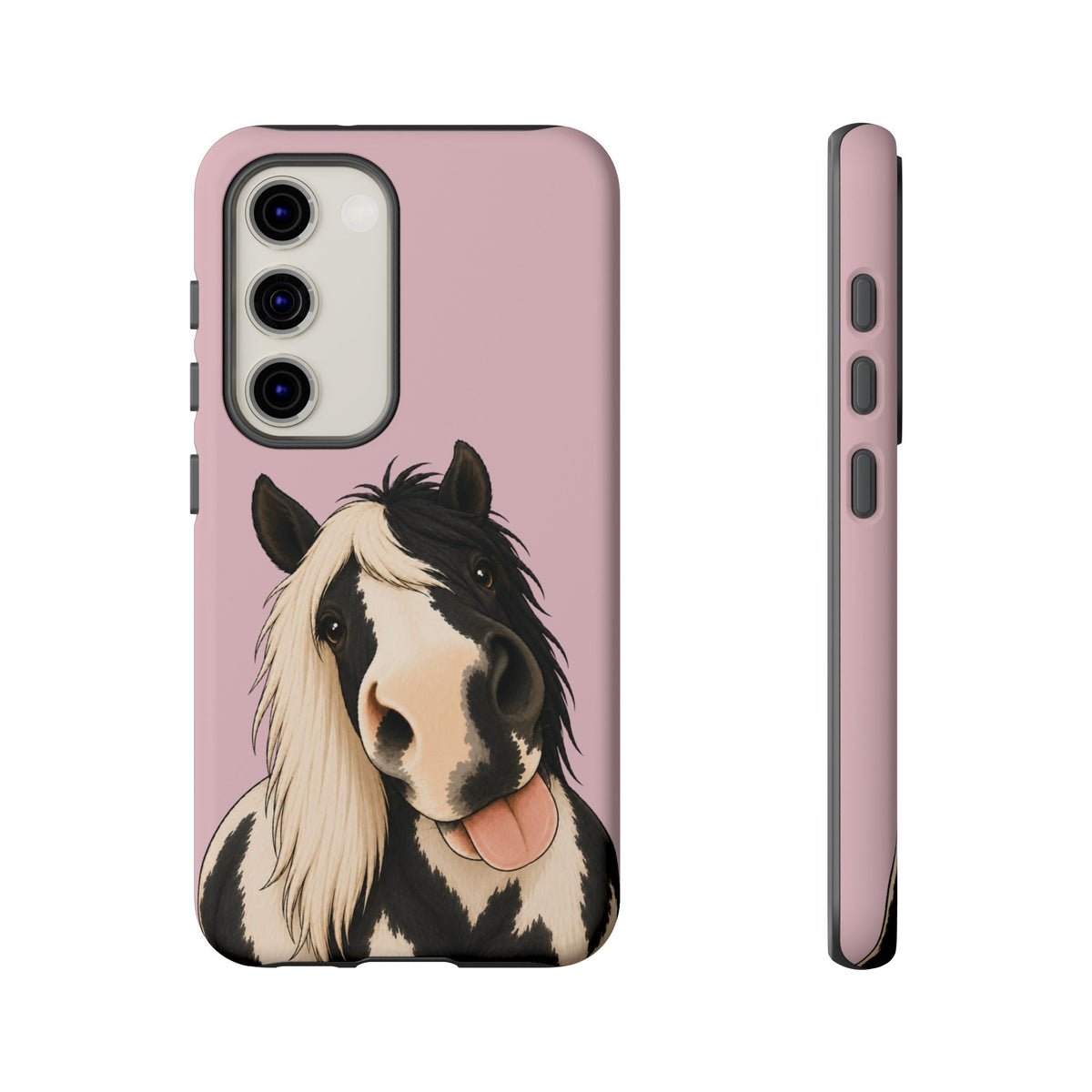 Cheeky Cob Tough Phone Case in Soft Rosette Pink Matte
