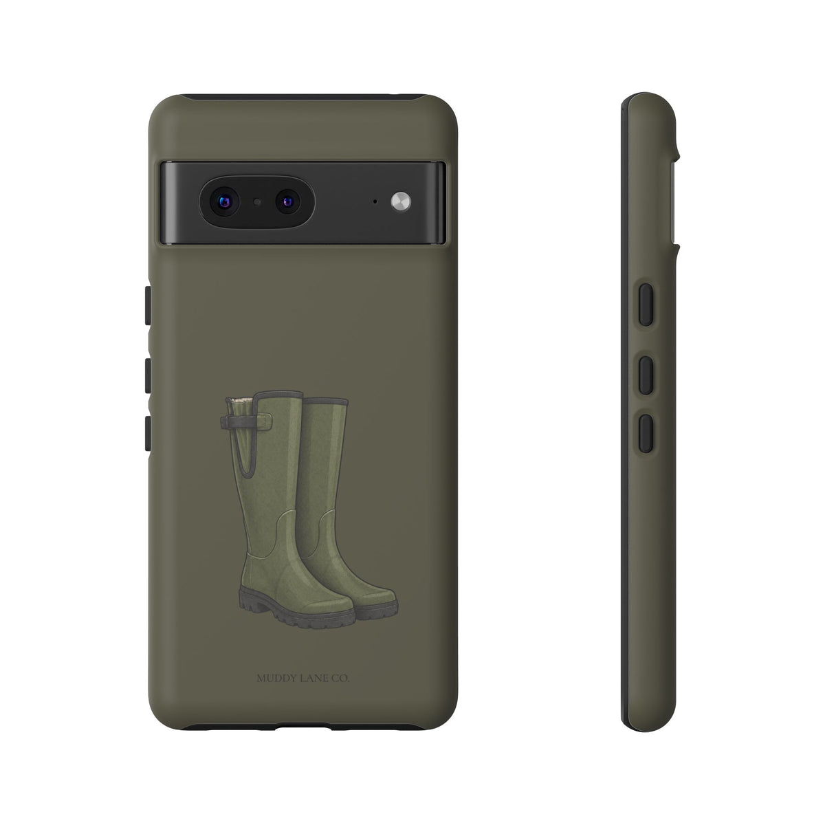 Wellies Tough Phone Case in Muddy Green Matte