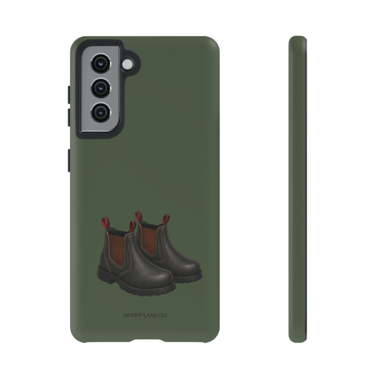 Yard Boots Tough Phone Case in Forest Green Matte