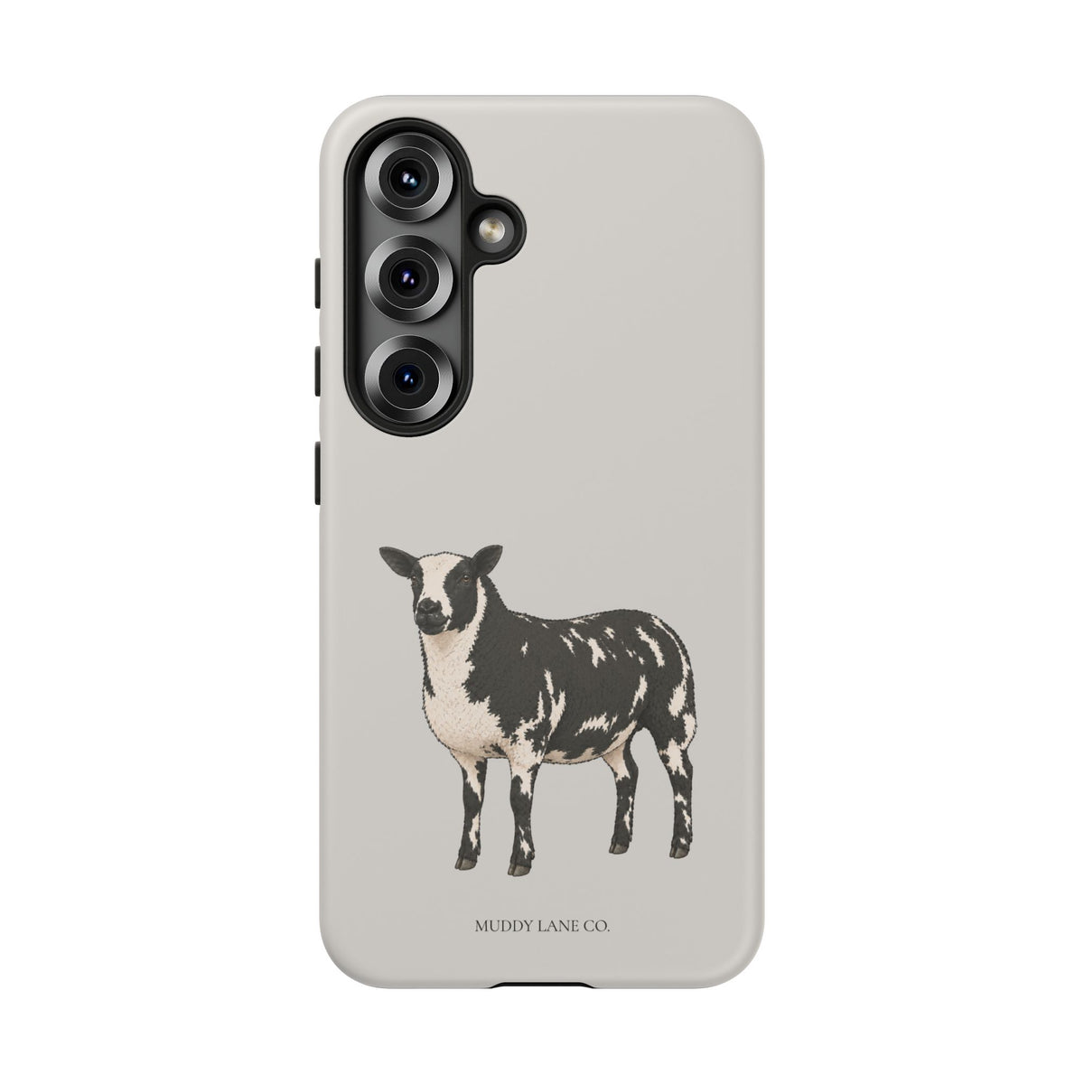 Dutch Spotted Sheep Tough Phone Case in Soft Grey Matte
