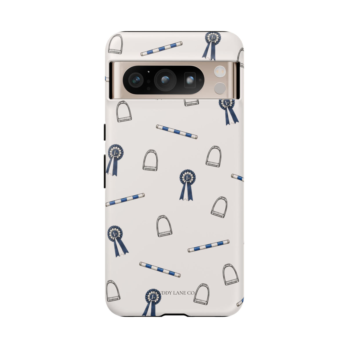 Show Day Pattern Tough Phone Case in Warm Cream Matte