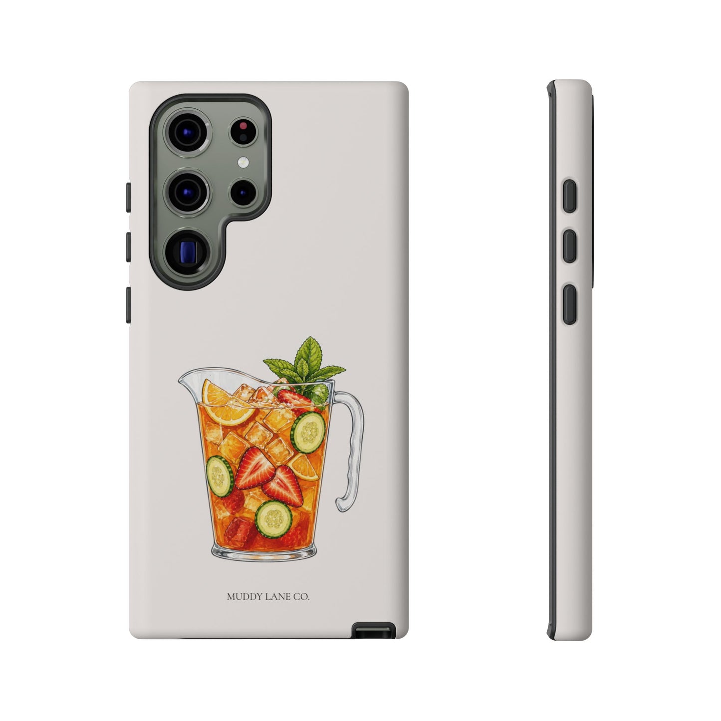 Summer Drink Jug Tough Phone Case in Warm Cream Matte