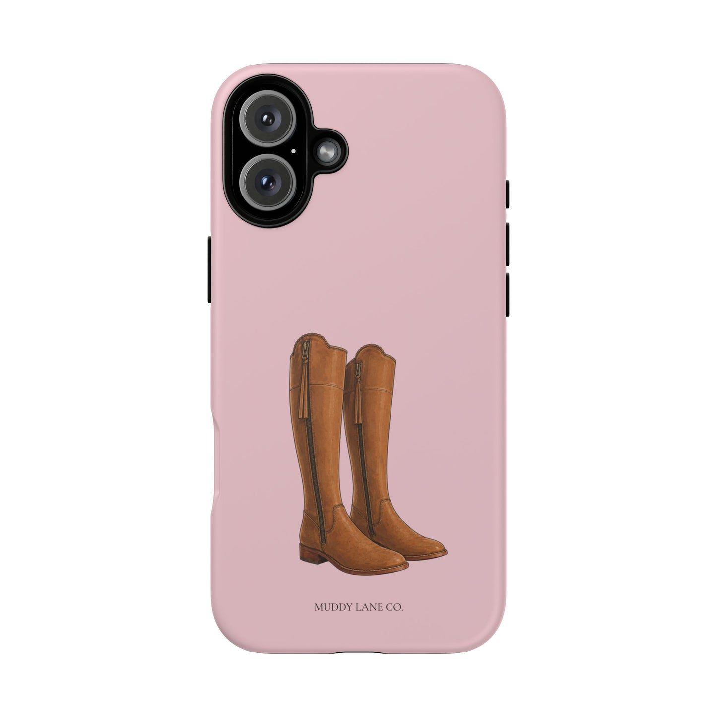 Riding Boots Tough Phone Case in Soft Rosette Pink Matte