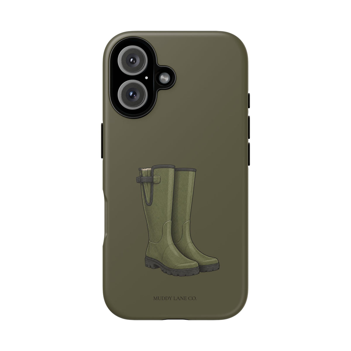 Wellies Tough Phone Case in Muddy Green Matte