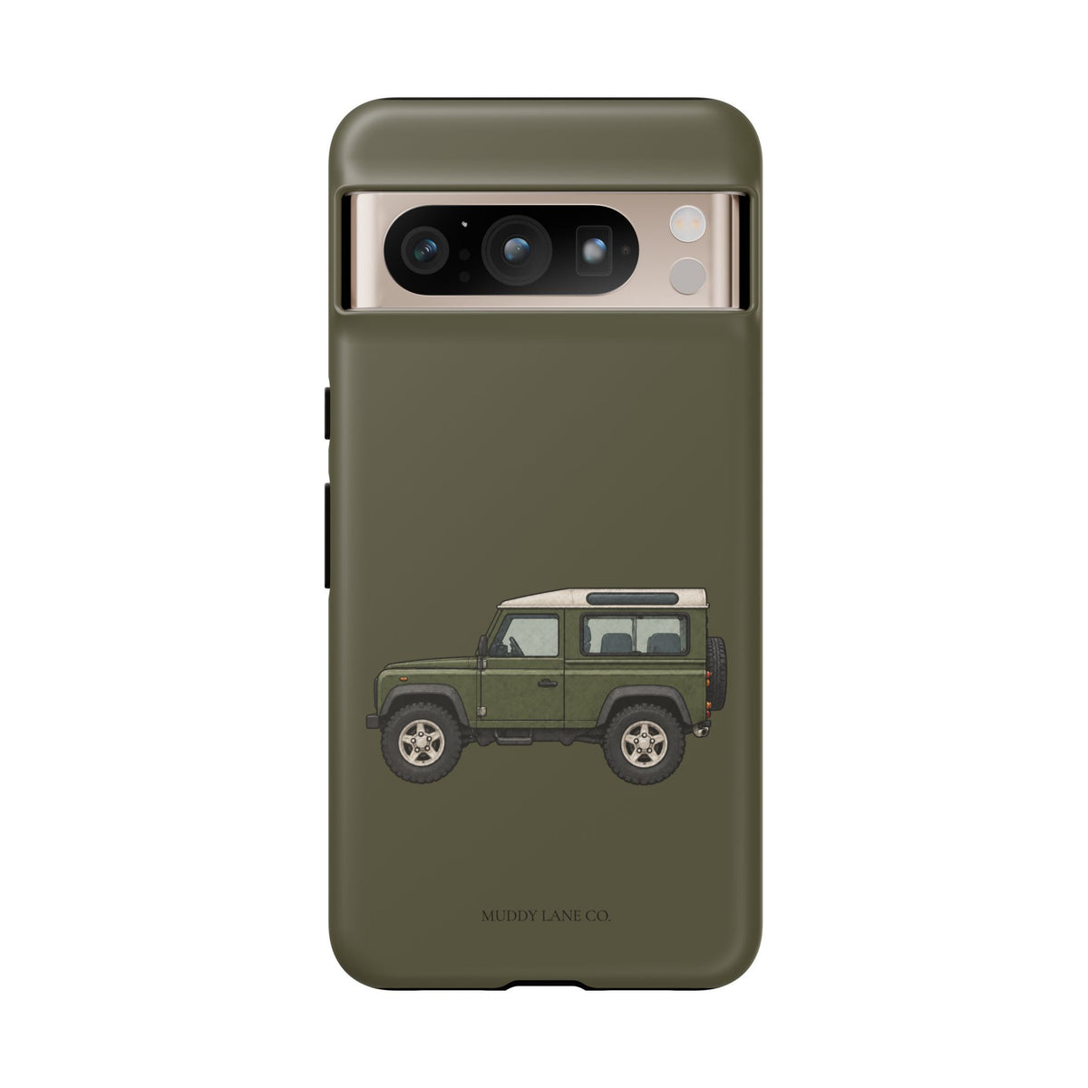 Green Classic 4x4 Tough Phone Case in Muddy Green Matte