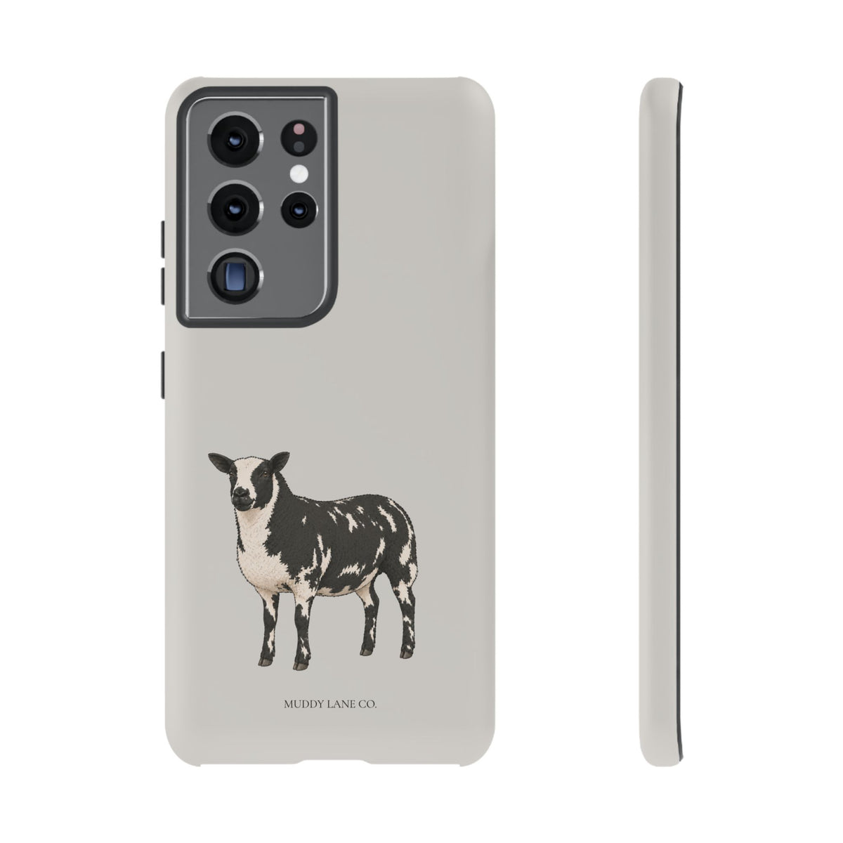 Dutch Spotted Sheep Tough Phone Case in Soft Grey Matte