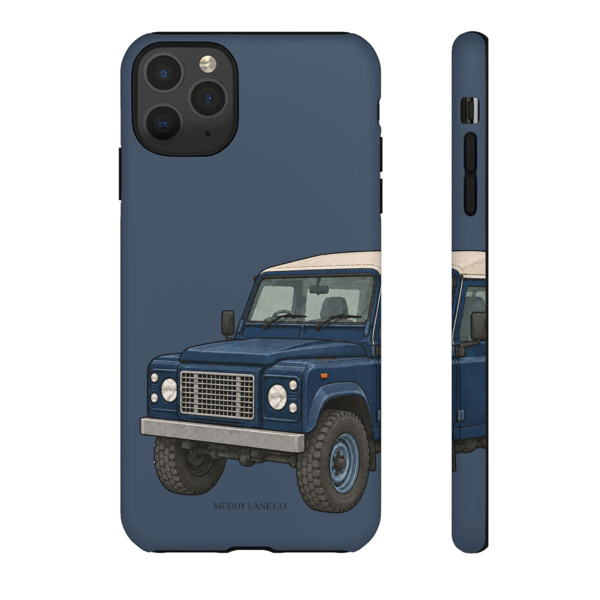 Blue Classic 4x4 Close-Up Tough Phone Case in Deep Navy Matte