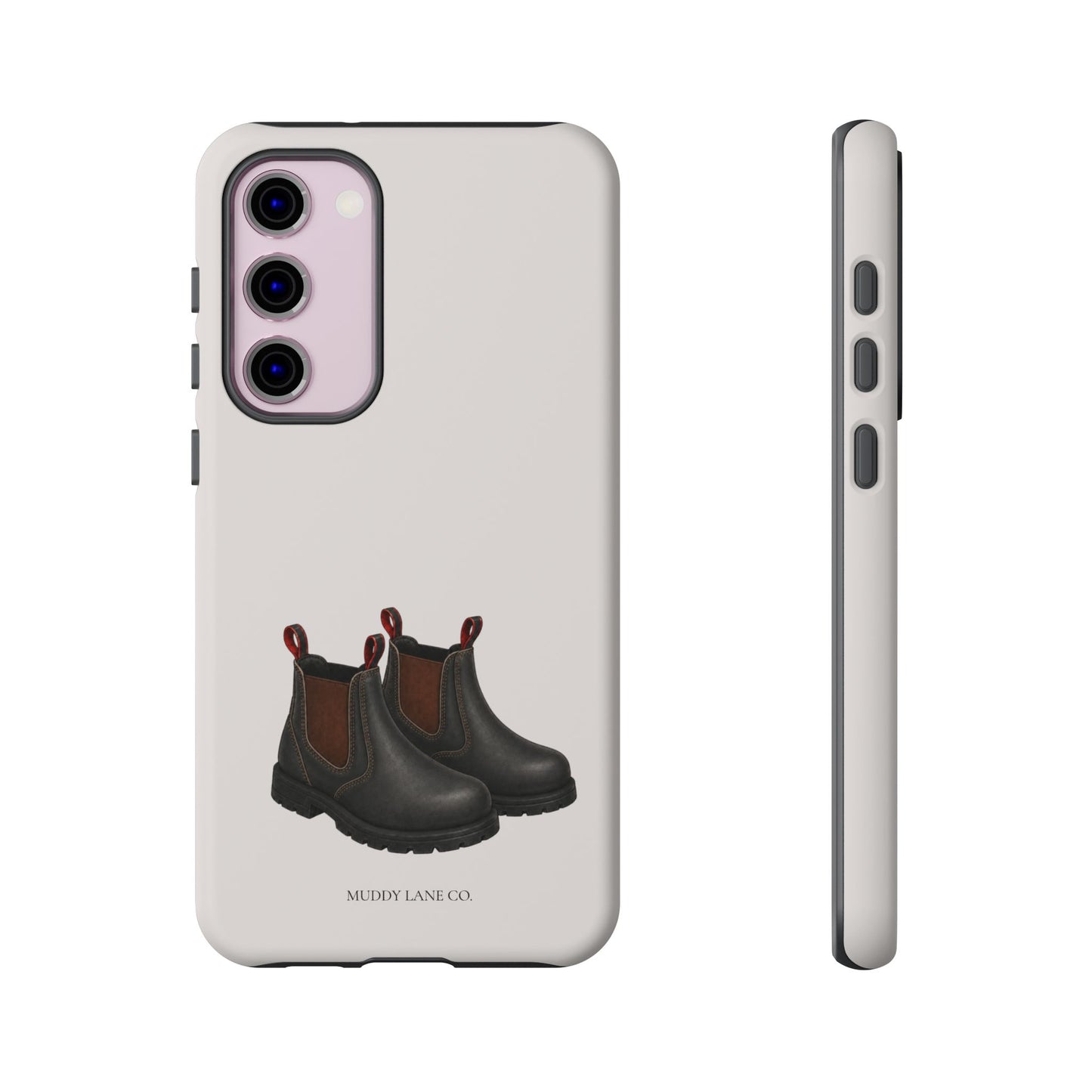 Yard Boots Tough Phone Case in Warm Cream Matte