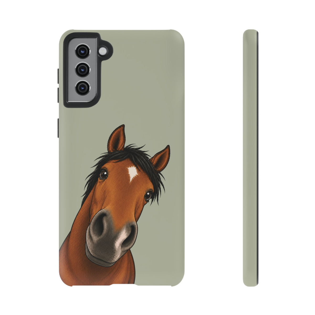 Boop Horse Tough Phone Case in Light Sage Matte