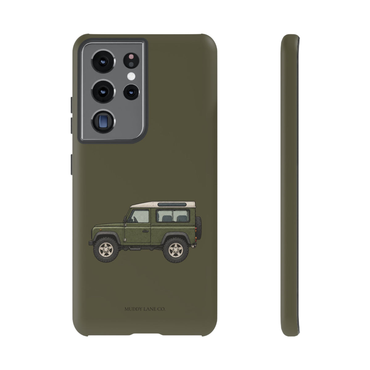 Green Classic 4x4 Tough Phone Case in Muddy Green Matte