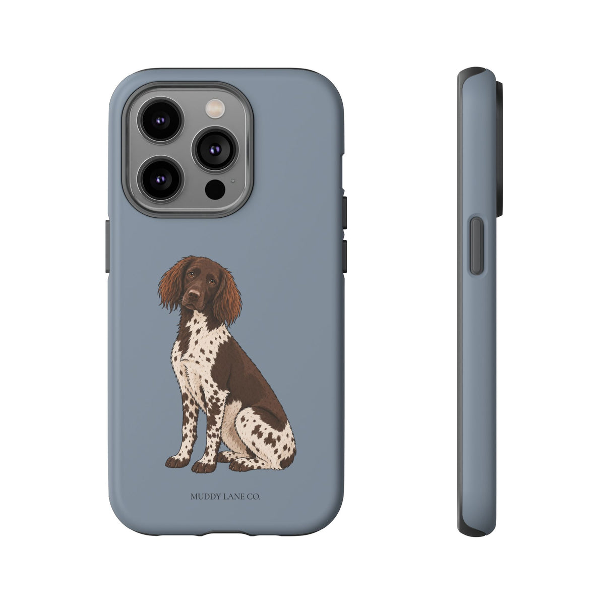 Spaniel Tough Phone Case in Smoke Blue Matte