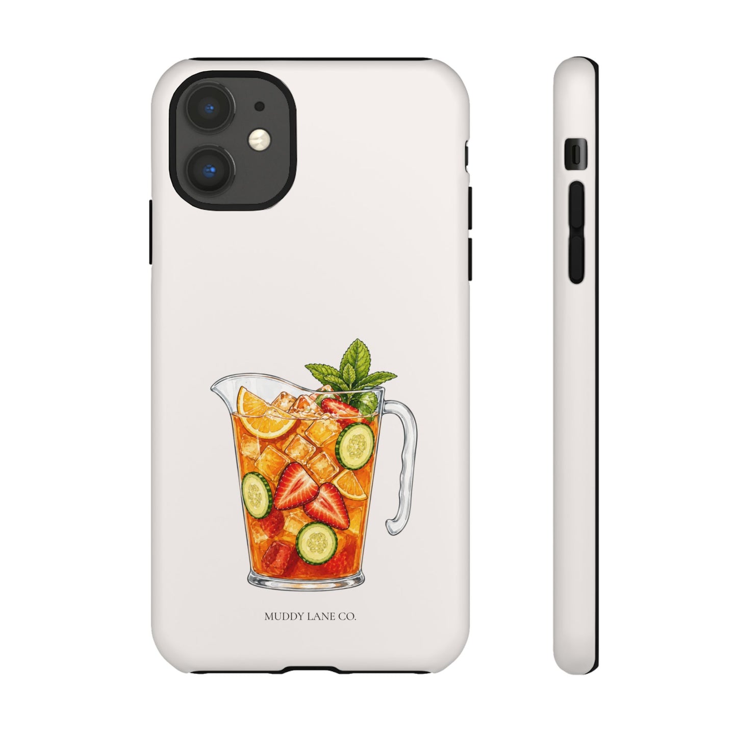Summer Drink Jug Tough Phone Case in Warm Cream Matte