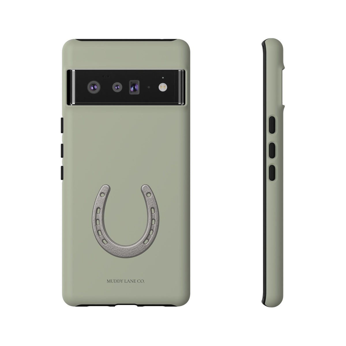 Horseshoe Tough Phone Case in Light Sage Matte