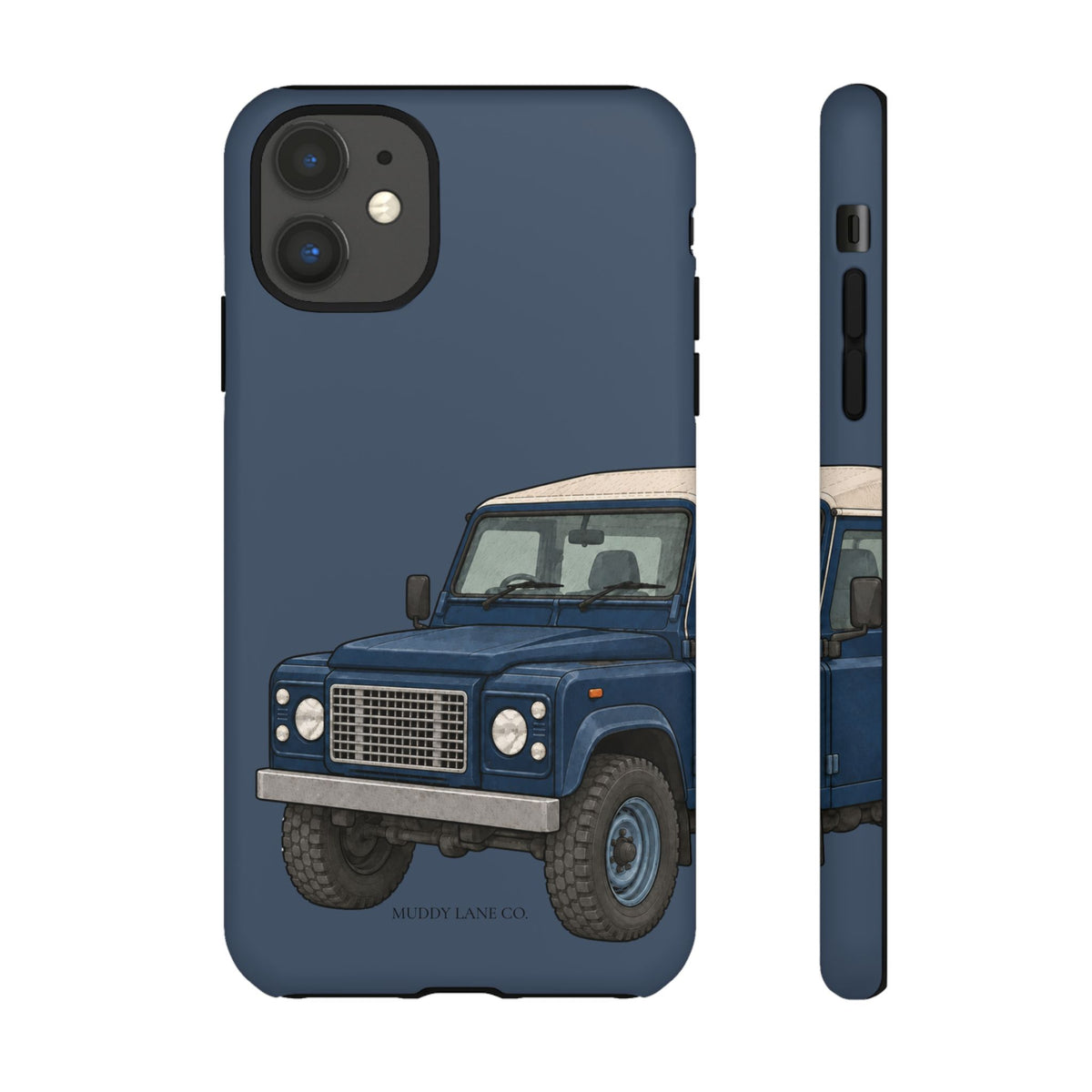 Blue Classic 4x4 Close-Up Tough Phone Case in Deep Navy Matte