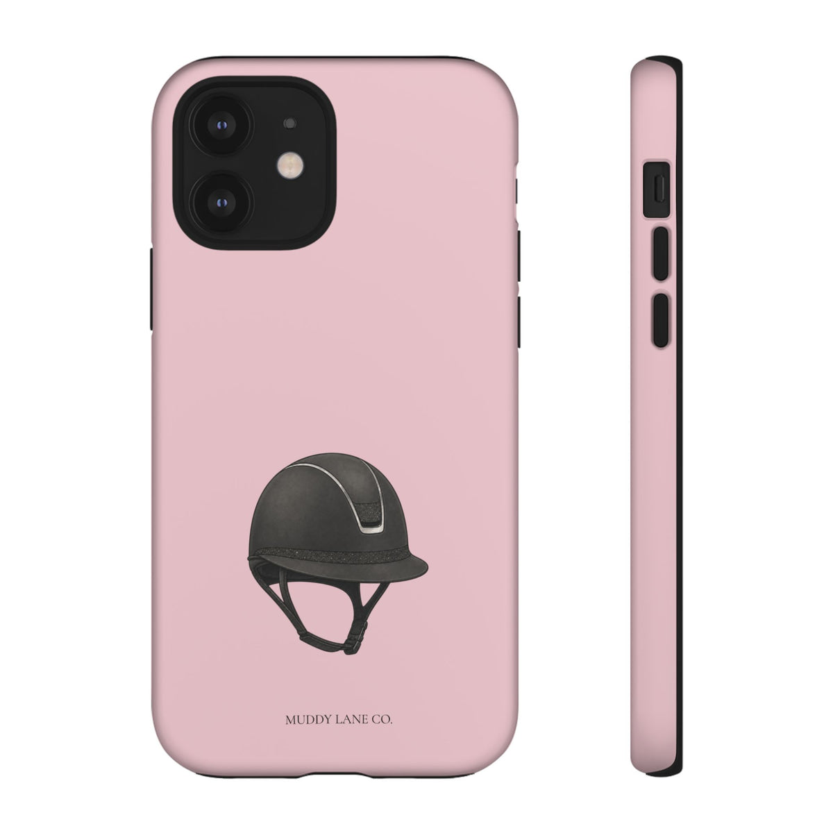 Riding Helmet Tough Phone Case in Soft Rosette Pink Matte