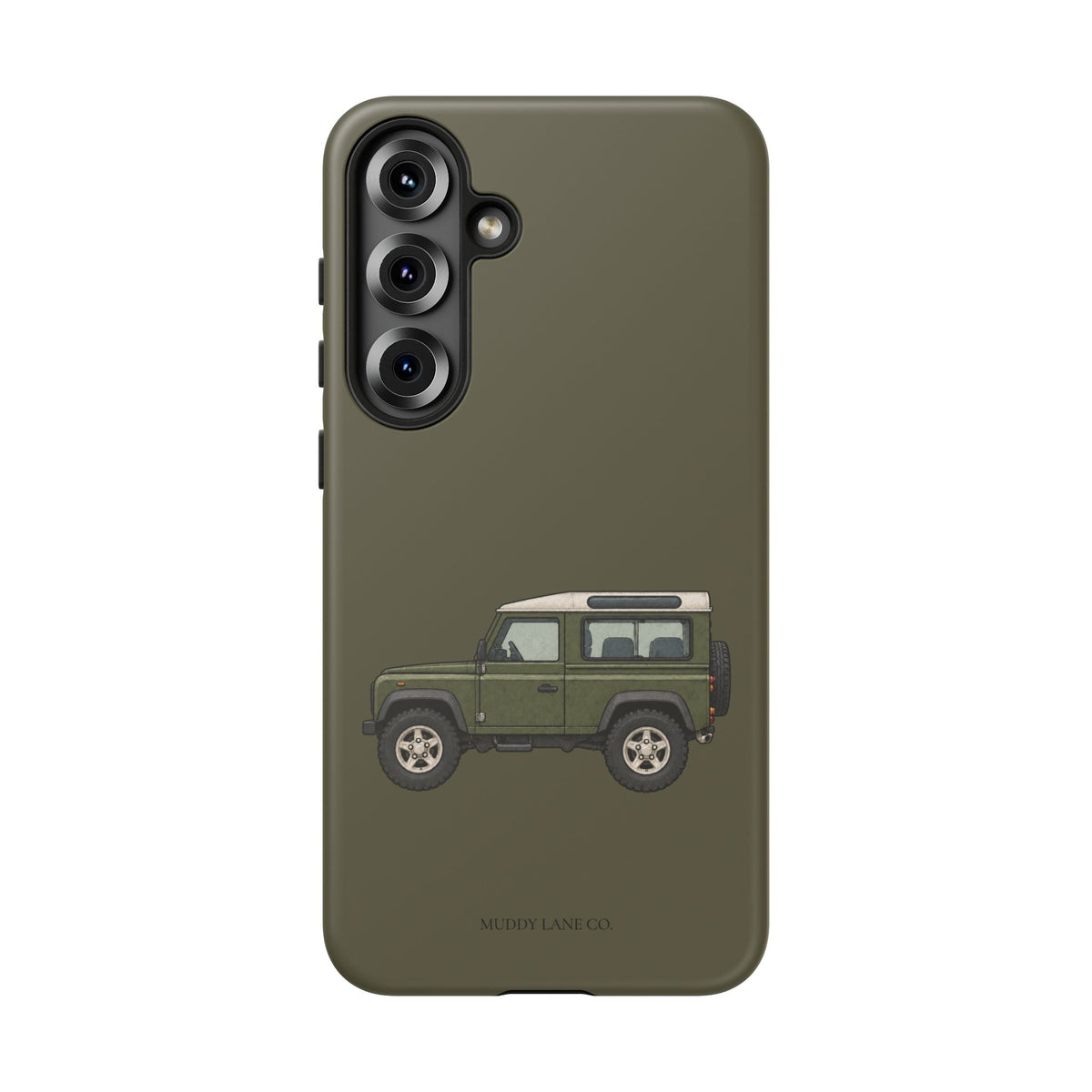 Green Classic 4x4 Tough Phone Case in Muddy Green Matte
