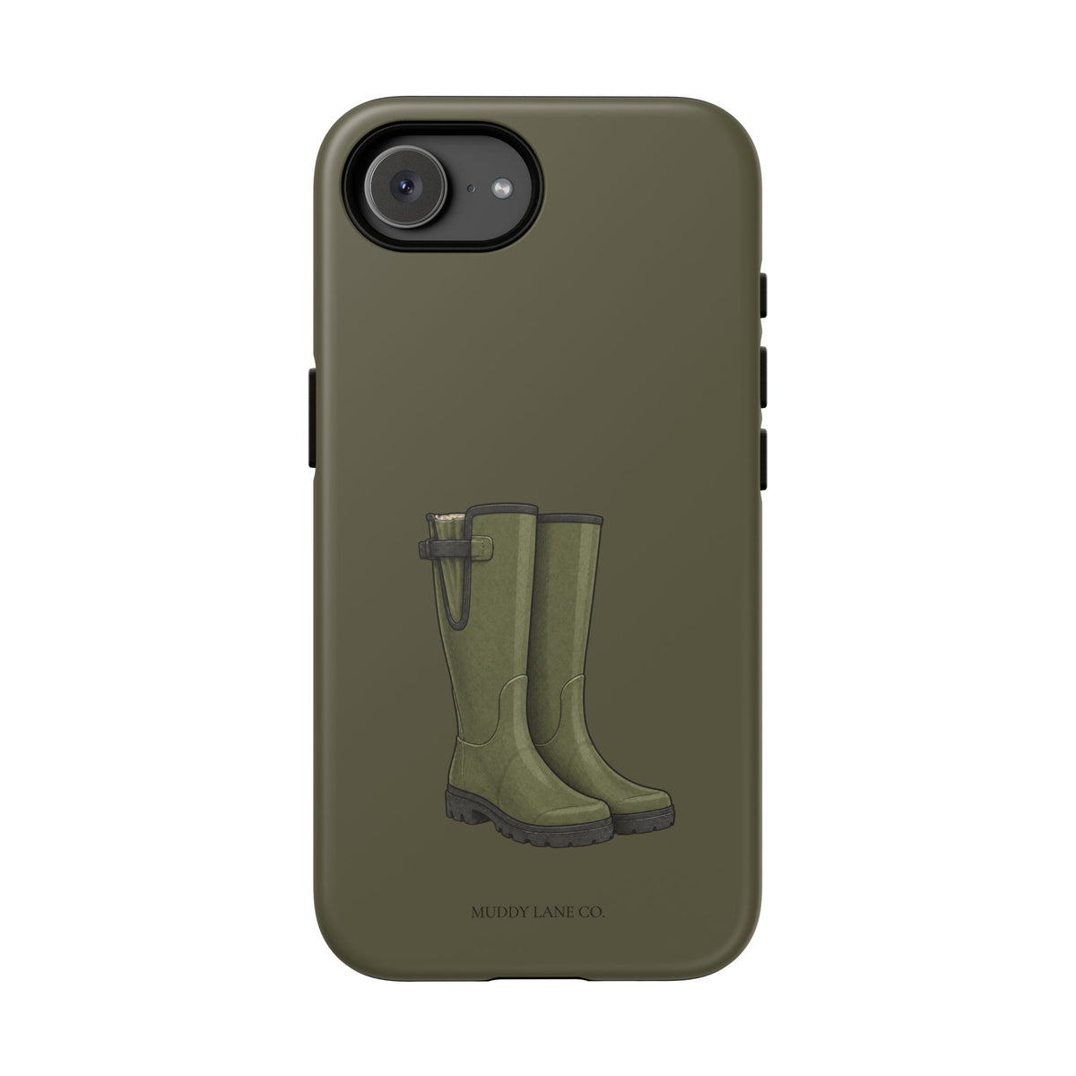 Wellies Tough Phone Case in Muddy Green Matte