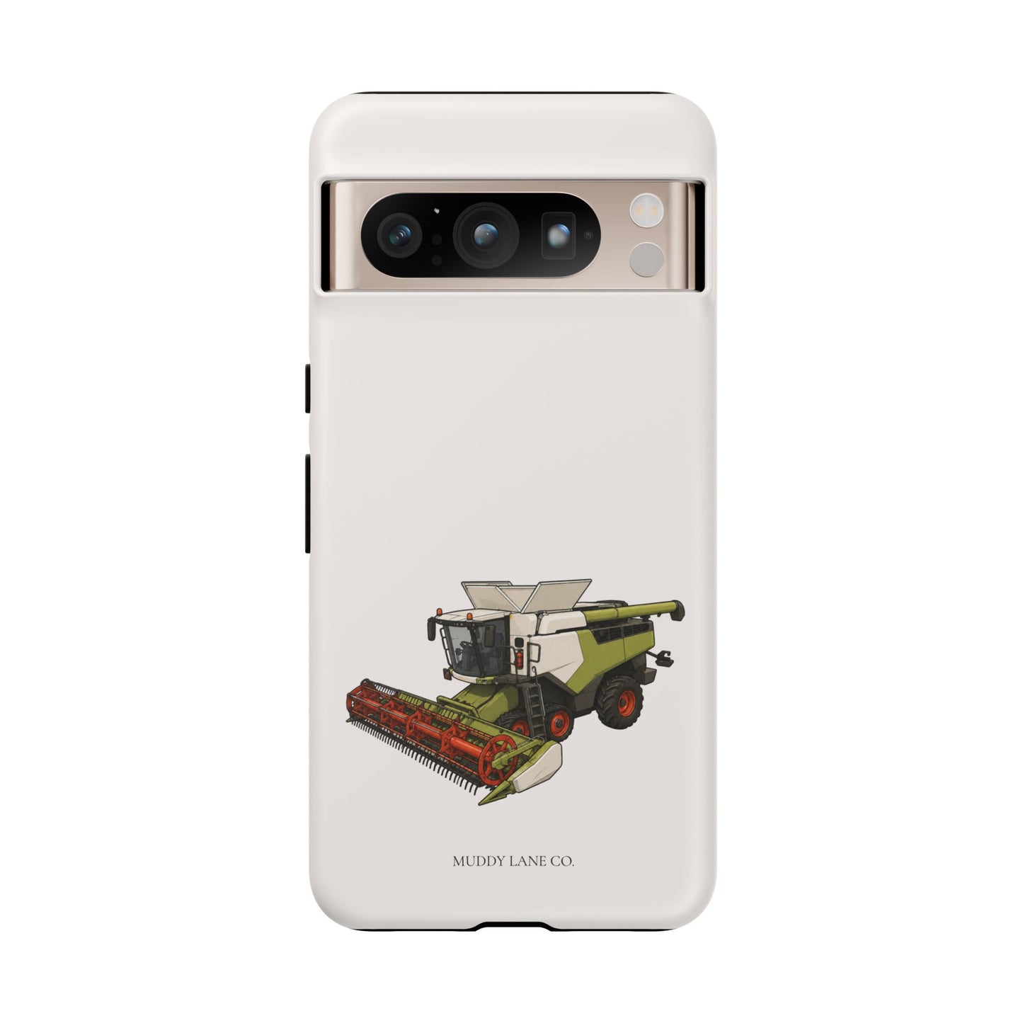 Combine Harvester Tough Phone Case in Warm Cream Matte