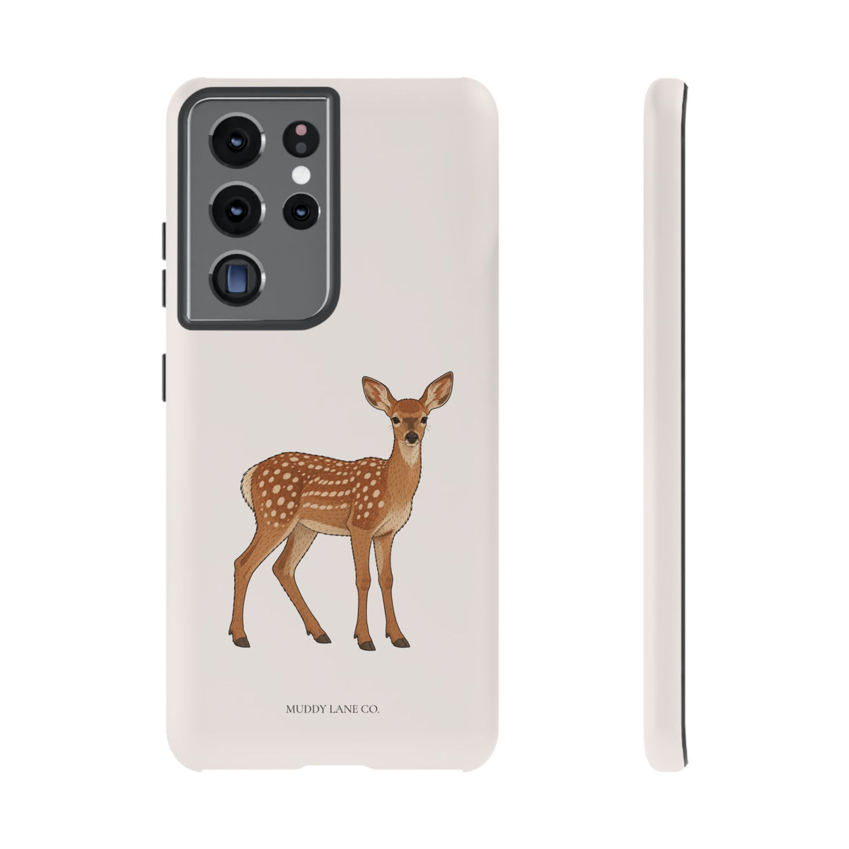 Fawn Tough Phone Case in Warm Cream Matte