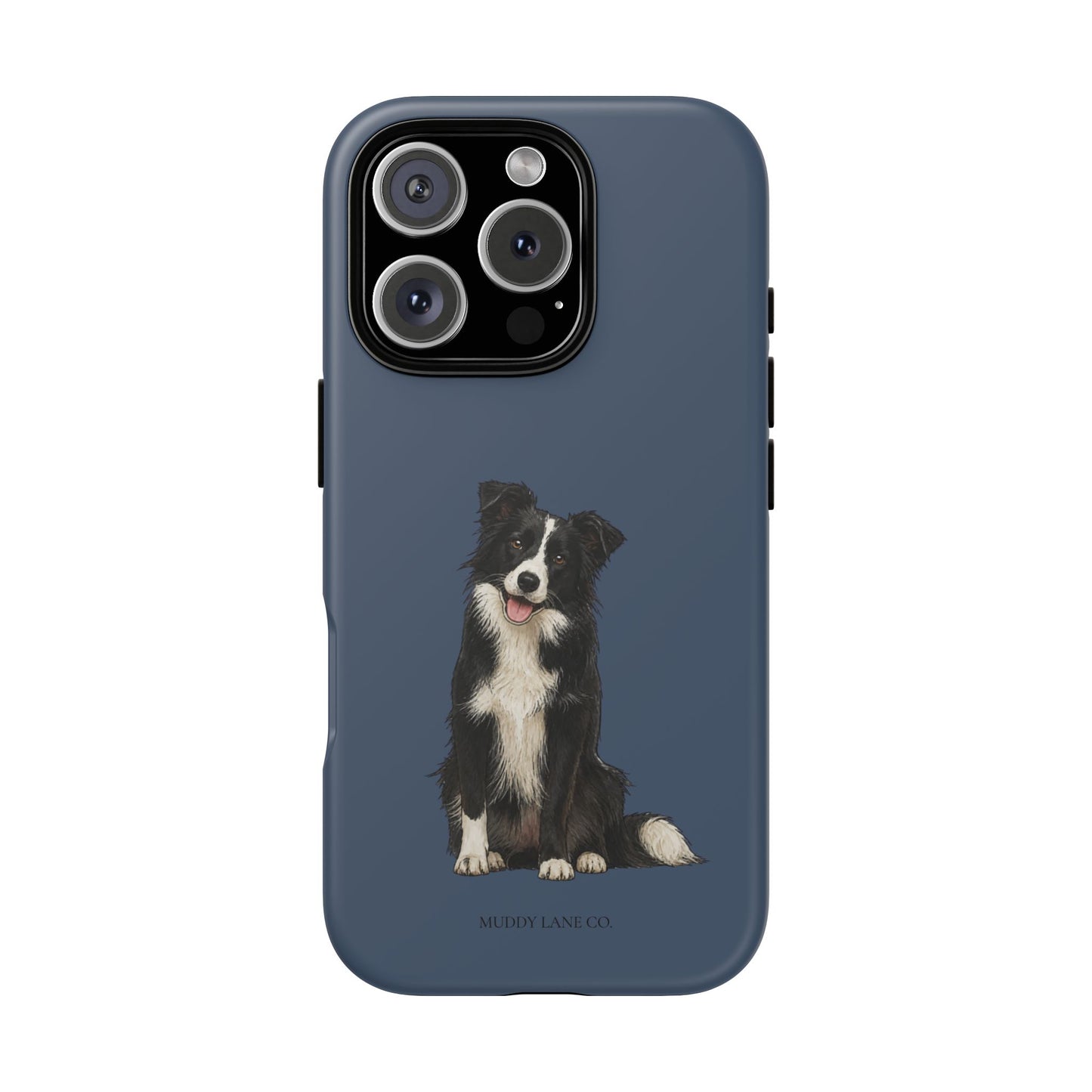 Border Collie Tough Phone Case in Deep Navy Matte