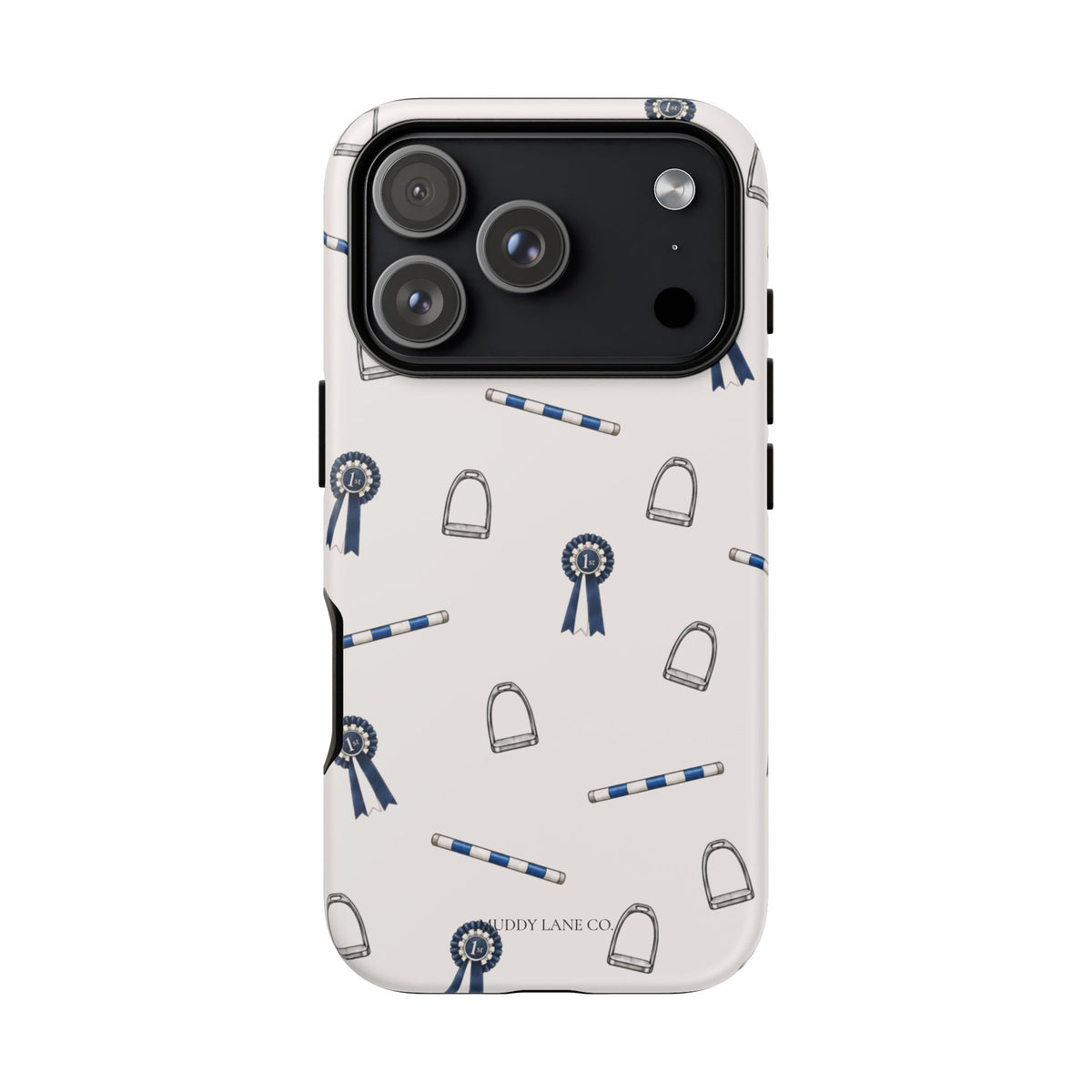 Show Day Pattern Tough Phone Case in Warm Cream Matte