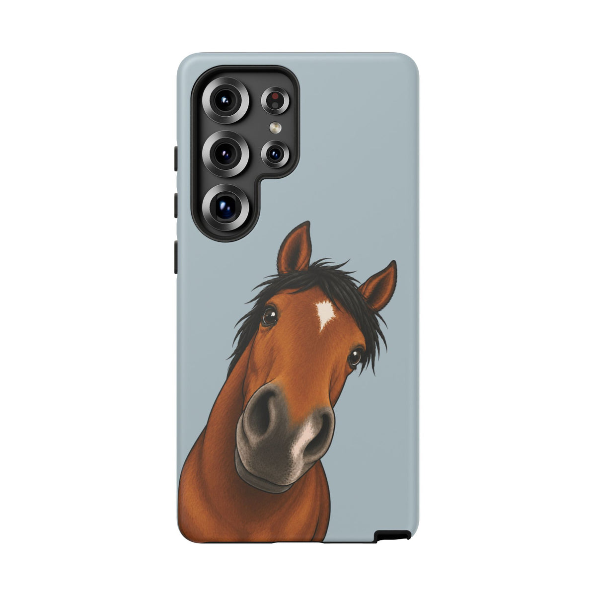 Boop Horse Tough Phone Case in Dusty Blue Matte