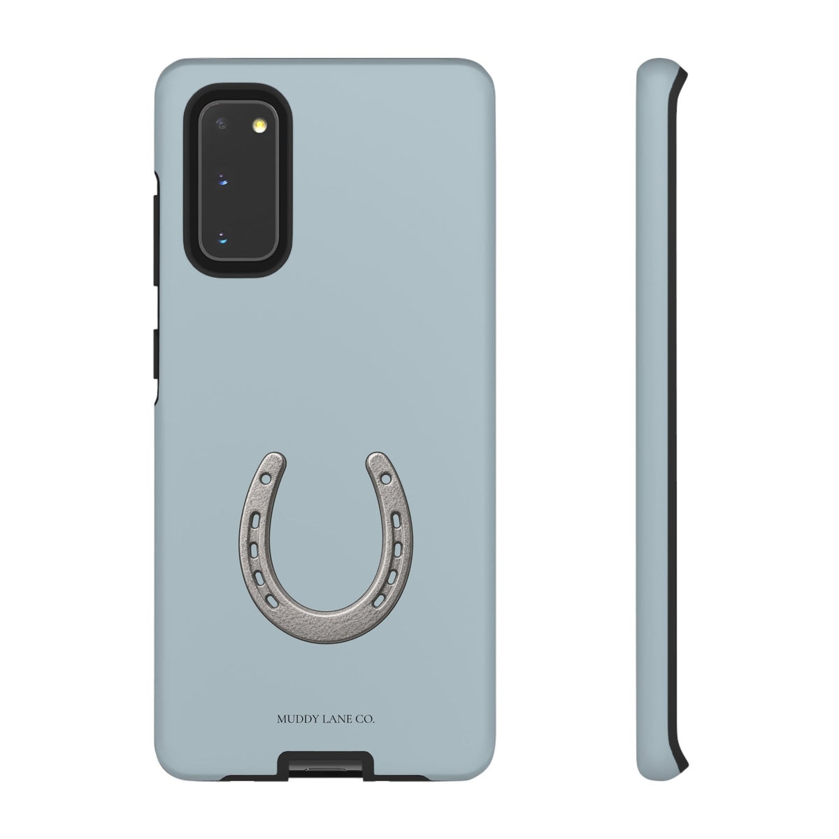 Horseshoe Tough Phone Case in Dusty Blue Matte