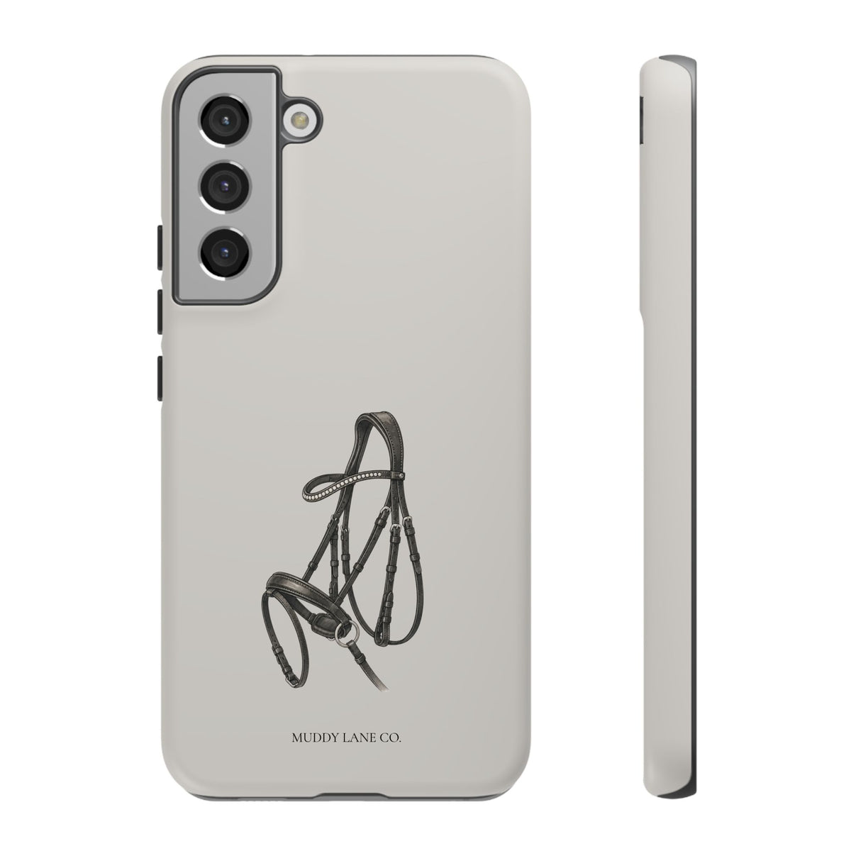 Bridle Tough Phone Case in Soft Grey Matte