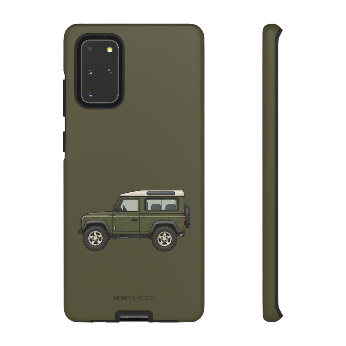 Green Classic 4x4 Tough Phone Case in Muddy Green Matte