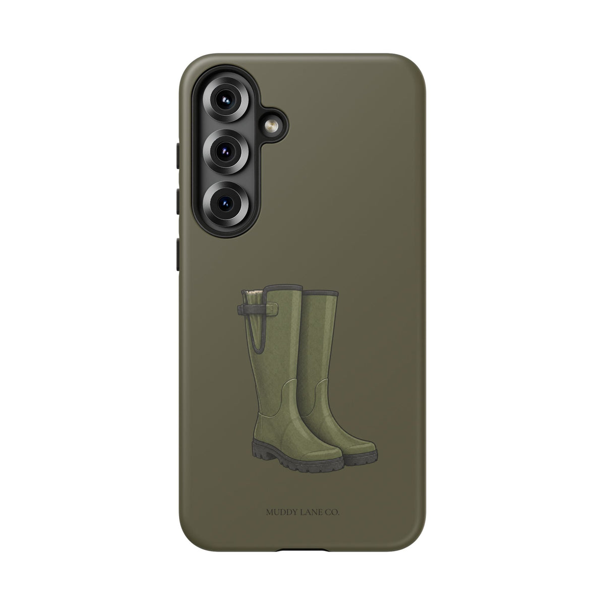 Wellies Tough Phone Case in Muddy Green Matte