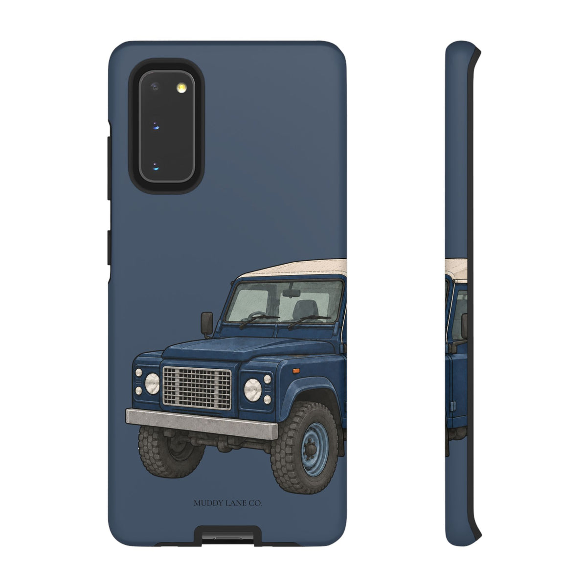Blue Classic 4x4 Close-Up Tough Phone Case in Deep Navy Matte