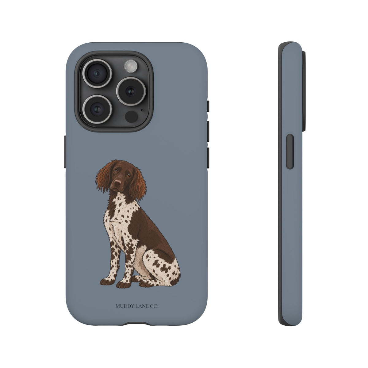 Spaniel Tough Phone Case in Smoke Blue Matte