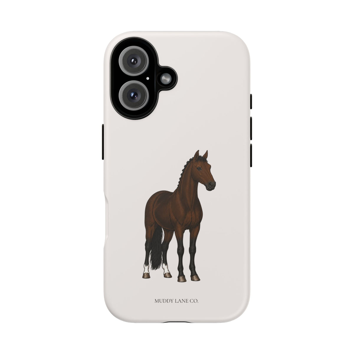 Bay Horse Tough Phone Case in Warm Cream Matte