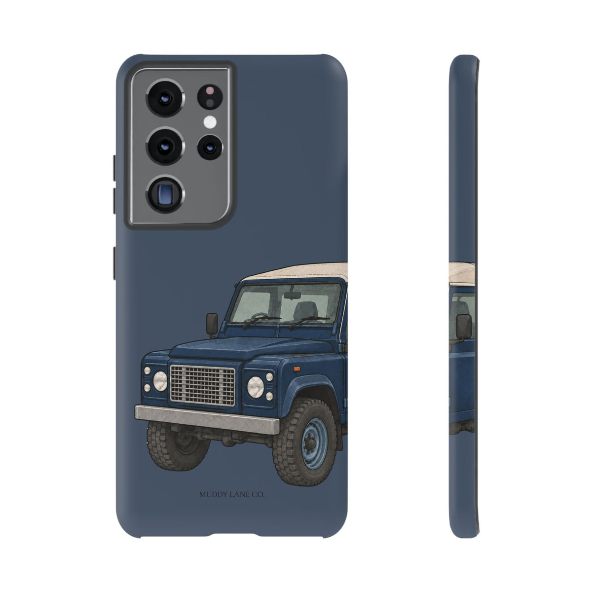 Blue Classic 4x4 Close-Up Tough Phone Case in Deep Navy Matte