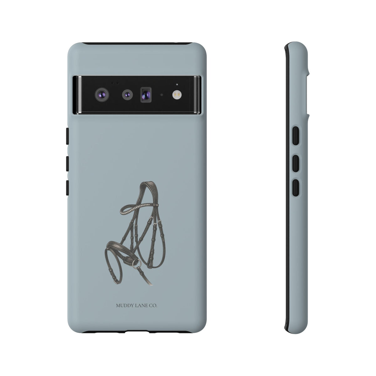 Bridle Tough Phone Case in Dusty Blue Matte